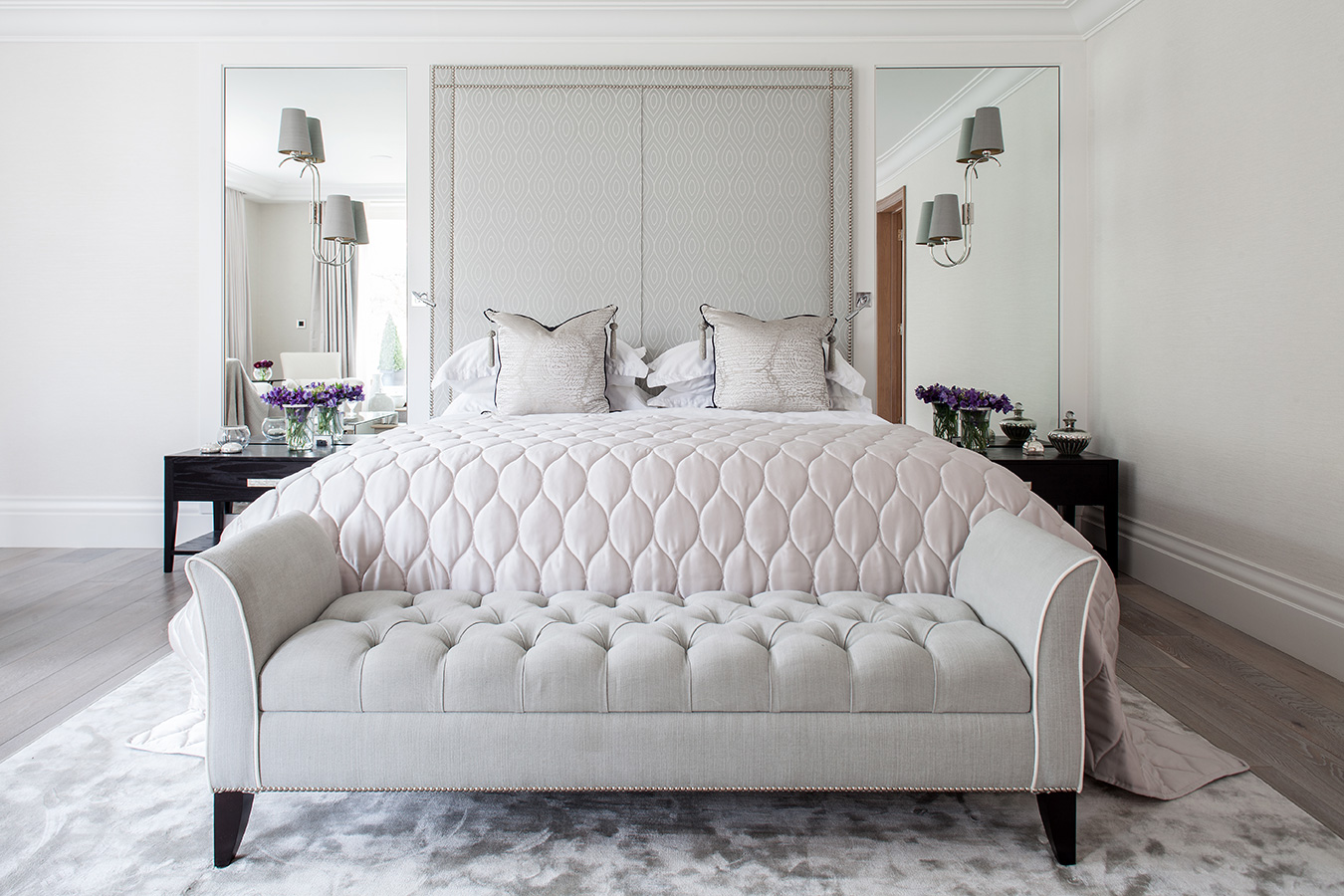 Bedrooms and bathrooms